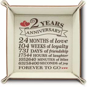 Bella Busta- 2 Years Anniversary-Traditional Cotton Gift for 2 Years Anniversary-Print Cotton Tray Valet (Cotton Tray)