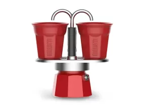 Bialetti 2 Cups Mini Express RED Stovetop Espresso Maker