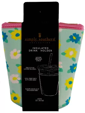 Drink sleeve in Flowers