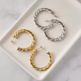 Essential Heavy Braided Hoops | Large