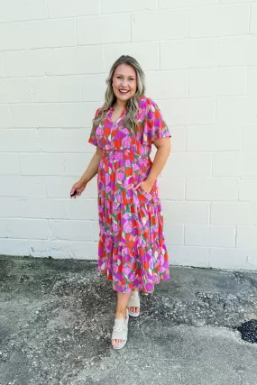 Garden Party Floral Midi Dress