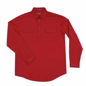 Just Country Cameron 1/2 Button Shirt Men's Chilli