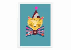 Magical Party Tiger Art Print