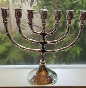 Menorah from the Holy Land - Jerusalem Menorah seven candles Christian Gift