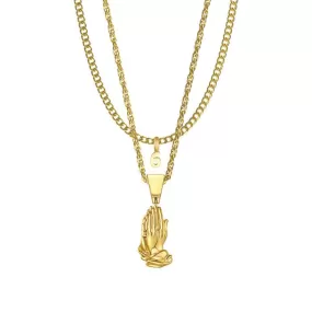 Mister Pray Gold Necklace