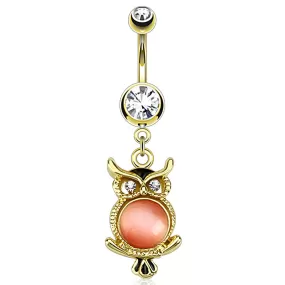 Owl Belly Ring