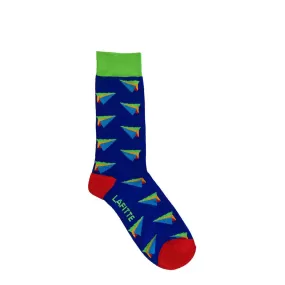 PAPER PLANE SOCKS - ROYAL