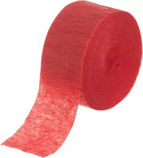 Red Crepe Paper Streamers 81' ft x. 1.75 - 1 per package