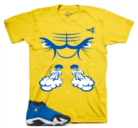 Retro 14 Laney Shirt - Raging Face - Yellow