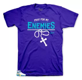 Retro 8 White Aqua Shirt - Enemies - Concord