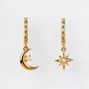 Starry Night Mini Hoops