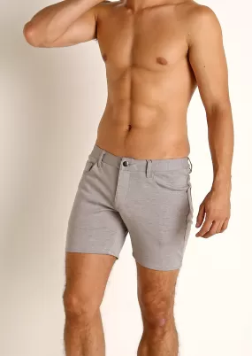 Stretch Knit Shorts (5 inseam) (Dove Grey)